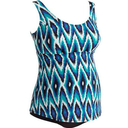 Tessuto Maternity Scoop Neck Tankini Two-Piece Swimsuit