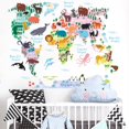thumbnail image 3 of Pegatinas de pared Mundo Animal Pegatinas de pared Calcomanías murales para dormitorio Sala de estar TV Pared, 3 of 5