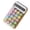 White, variant on Mechanical Keyboard Calculator Pocket Size, Electronic Silent Calculator with Colorful Keys for Home Office, Compact Desktop Calculator with Mechanical Keypad
