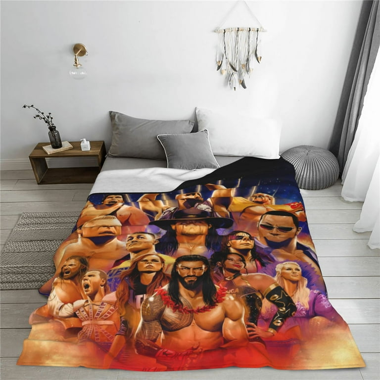 WWE Blankets Lightweight Throw Blanket Soft Fleece Blanket Birthday Sofa Bedding Blanket For All Season 40 x30 Walmart