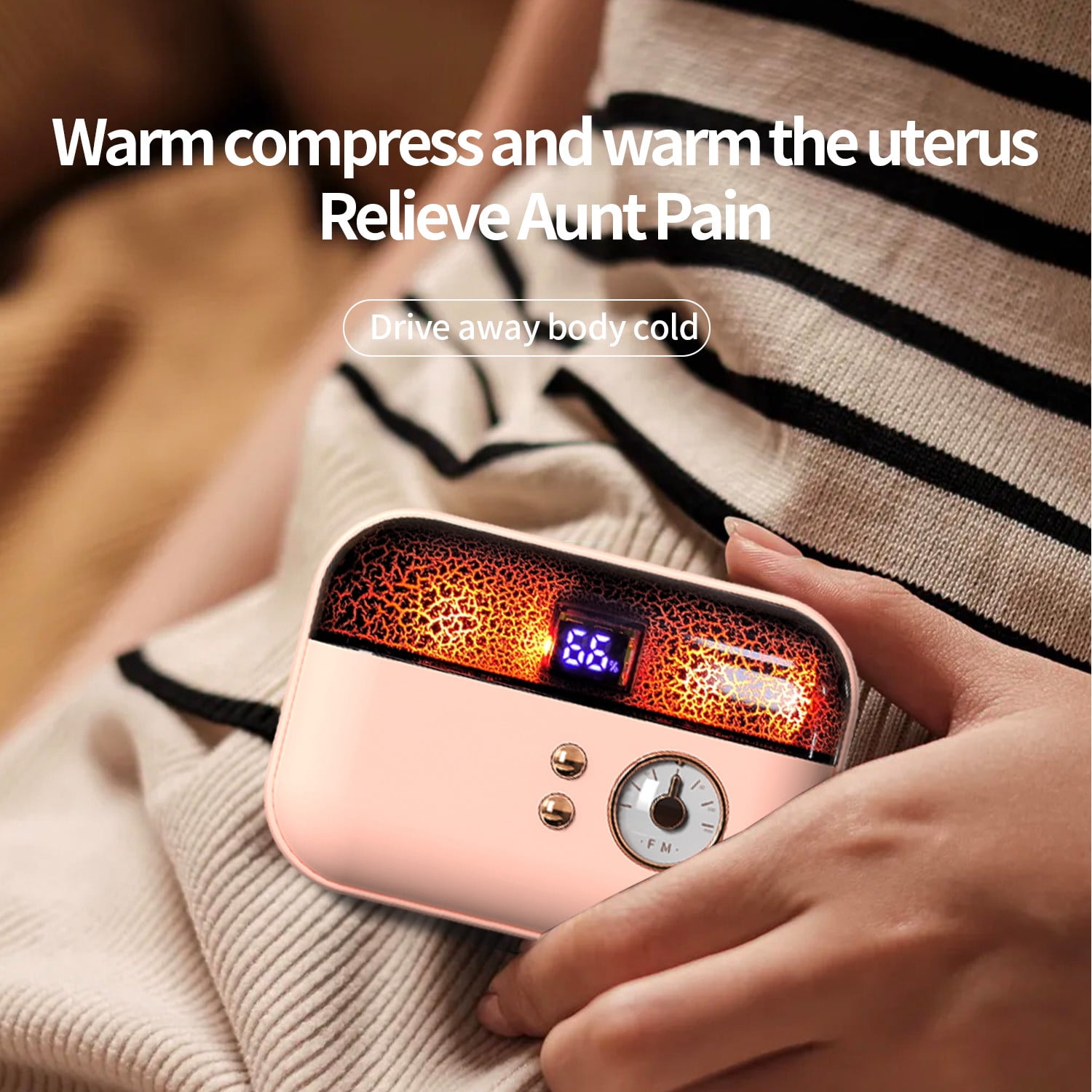 Wovilon Portable Hand Warmer, Power Bank Rechargeable USB Hand Warmer Heater ,Double-Side Heating＆3 Gears , For Skiing Climbing Hiking Winter