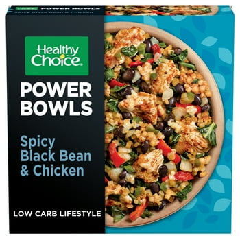 y Choice Power s Spicy Black Beans Chicken & Riced Cauliflower Frozen Meal, 9.25 oz (Frozen)