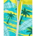thumbnail image 6 of KIMI BEAR 12 Months Infant Baby Boys One-piece Swimsuit 18 Months Swimwear Full Zipper UPF 50+ Sun Protection Coconut Tree Print One Piece Bathing Suit Rash Guard and Hat Beachwear Sunsuit Green, 6 of 10