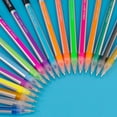 thumbnail image 2 of Fluorescent Pen Set 18Pc Rose Red Office Pens, 1 * Set Of Silver Light Pens Pen, Pink, 2 of 6