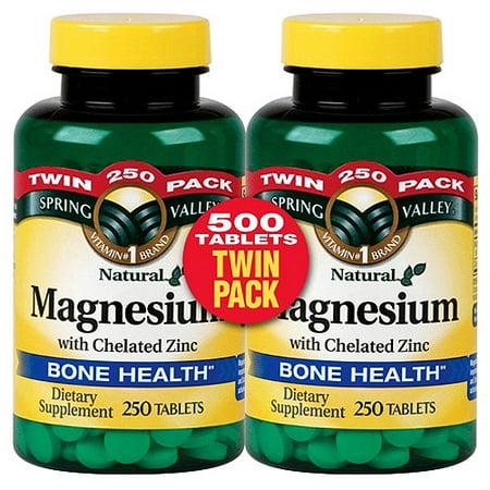 Spring Valley Magnesium With Chelated Zinc, 500ct