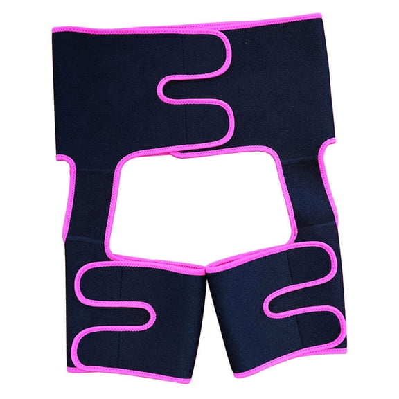 Yunhgft 3 in 1 Thigh Waist Trainer Shaper Belt High Waisted Women Sweat Band Fitness Leg S/ M