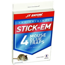 JT Eaton Stick Em Glue Mouse Trap - Indoor Rodent Trap - Set of 4