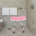 thumbnail image 4 of HAMPPLIES Comfortable Shower Chair Pad for Seniors Bathroom Stools Pink XPE 1Pcs, 4 of 7