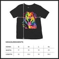 thumbnail image 5 of Tee Hunt Dean Russo Cute Neon Dog Youth T-Shirt Adopt A Pet Colorful Pet Kids, Black, Large, 5 of 5