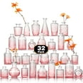thumbnail image 1 of Juego de jarrones vintage mini para flores en vidrio rosa degradado Arme 32, 1 of 6
