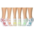 thumbnail image 3 of Ronnox Men's 6-Pairs Low Cut Running & Athletic Performance Tab Socks Medium/Large MRLT18-B-ML, 3 of 4