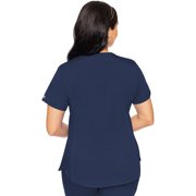 Med Couture Touch Scrubs Top For Women V-Neck Shirttail MC7459
