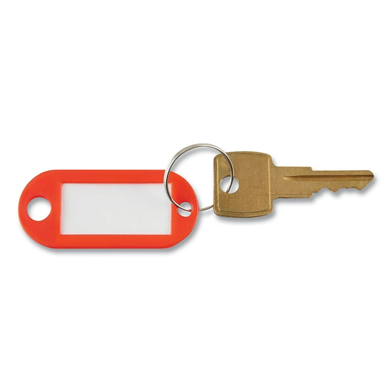 Key Tags Label Window, 0.88 x 0.19 x 2, Red, 6/Pack Key Tags Label Window, 0.88 x 0.19 x 2, Red, 6/Pack