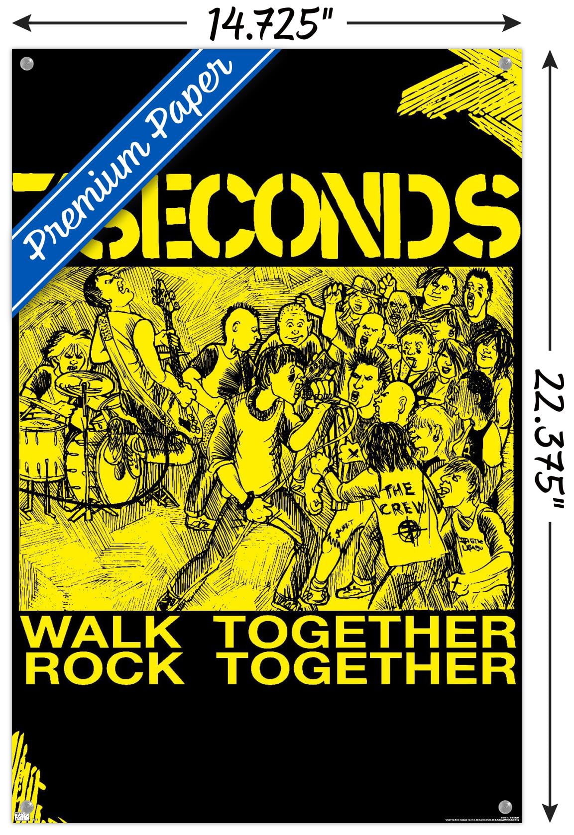 7 Seconds - Together Wall Poster with Pushpins, 14.725" x 22.375"