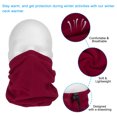 thumbnail image 4 of Unique Bargains Winter Neck Warmer, 4 Pack Drawstring Warm Face Scarf Windproof Neck Gaiter, Wine Red, 4 of 7