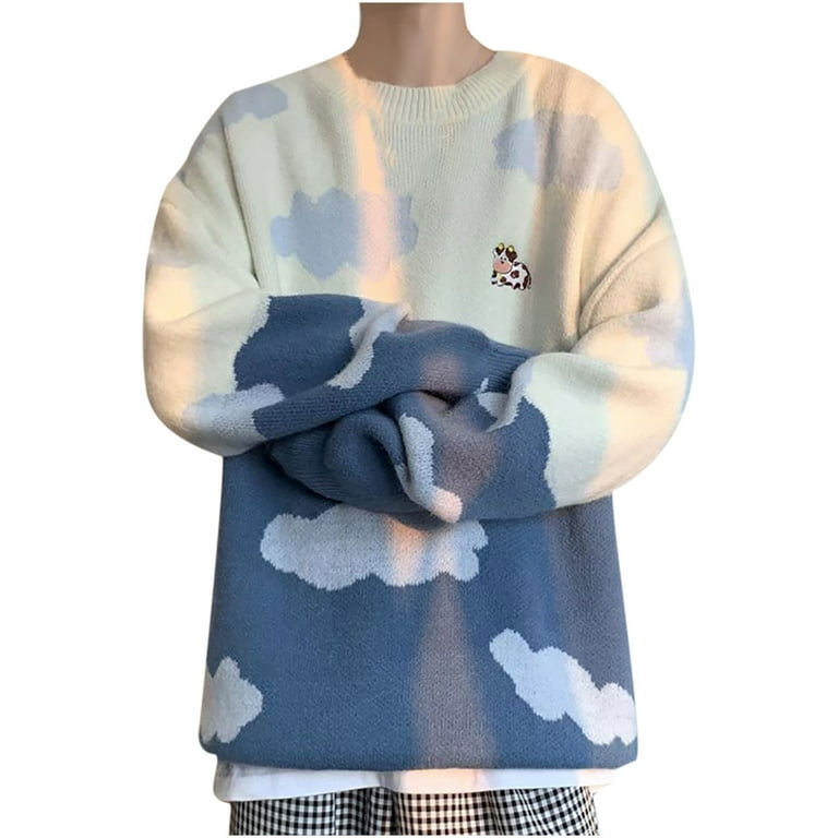 Asos Design Cow Print Knit Sweater 76 Asos Design Mens Jazzy Cow