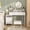 White, variant on Homieasy Makeup Vanity Desk with 2 Drawers and Cabinet, Dressing Table with Power Outlets for Bedroom, White