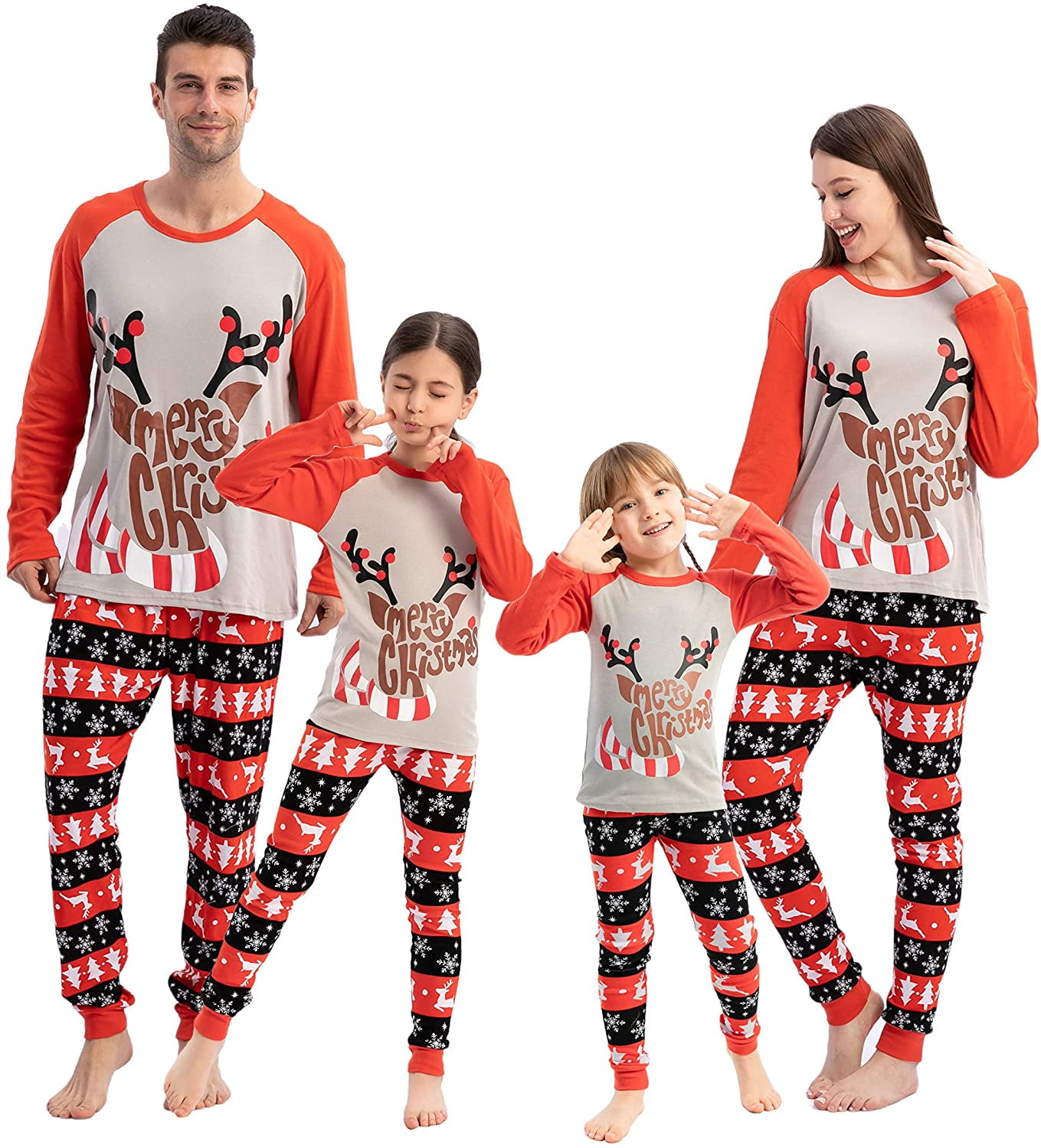 Christmas Holiday Pajama Set Loungewear Sleep NEW Family PJ's Matching Pajamas