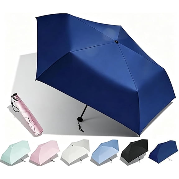 Japan Pencil Umbrella, Travel Umbrella Compact Mini, Ultra Lightweight Folding Pocket Parasol with UPF 50 UV Protection, Small Portable Rain Umbrellas