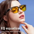 thumbnail image 3 of Lunettes AI Lunettes de Traduction 100+ Langues Temps Réel Bluetooth Intelligent pour Voyage Social Écouter de la Musique Appels avec Micro Haut-Parleur Lentille Polarisée SG-19, 3 of 7