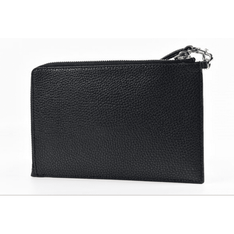 Marc Jacobs Pebble Leather Wristlet Wallet Black
