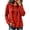 Red, variant on Cmfcve Plus Size Hoodies for Women Long Sleeve Pullover Tops Loose Fit Casual Sweatshirts Fall Solid Hooded Shirts