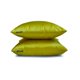 thumbnail image 5 of Funda de cojín lumbar de lujo HomeCentric, color chartreuse, paquete de 2, 35 x 50 cm (14" x 20"), funda de cojín rectangular de satén liso, estilo moderno - Chartreuse Slub Satin, 5 of 5