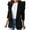 Black, variant on Idoravan Cardigans for Women Spring Women Solid Long Sleeve Office Coat Cardigans Suit Long Jacket Tops