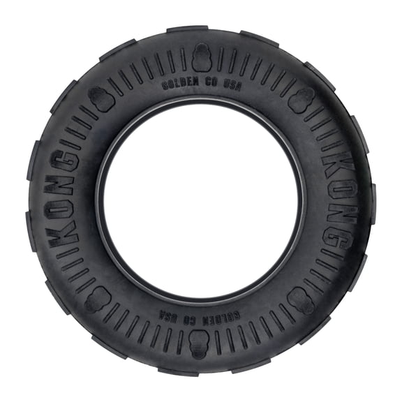 KONG Extreme Tire Durable Dog Toy, Black, Medium/Large for Dogs Between 30-65 lbs