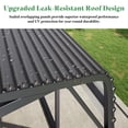thumbnail image 5 of Jocisland 20x30 FT Heavy Duty Metal Carport，All-Weather Steel Car Shelter with Galvanized Roof, Reinforced Frame and Enhanced Base ., 5 of 9