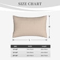 thumbnail image 4 of Honeii Brown Gingham Decorative Throw Pillow Case - Elevate Your Couch, Sofa, or Bed with Stylish Home Decor, Perfect Gift Idea-20"x30", 4 of 6