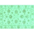 thumbnail image 1 of Ahgly Company Indoor Rectangle Oriental Turquoise Blue Traditional Area Rugs, 6' x 9', 1 of 4