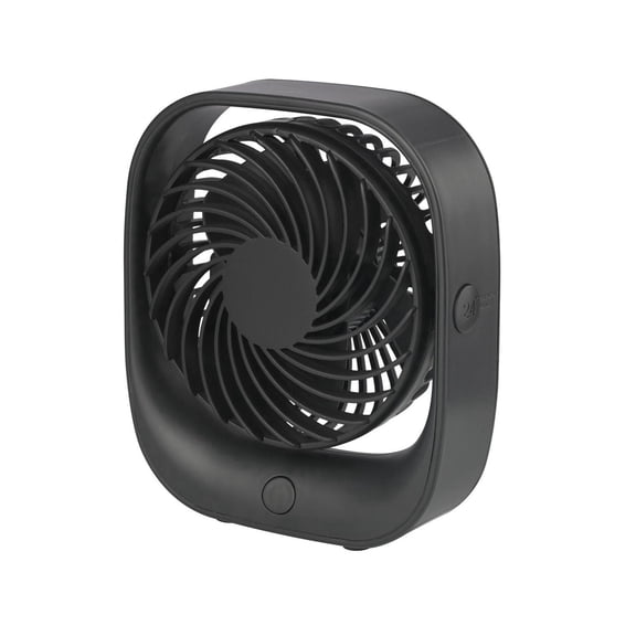 Mainstays  Personal Rechargeable USB Portable Tabletop Fan in Black