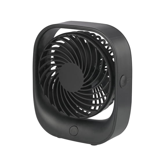 Mainstays Personal Rechargeable USB Portable Tabletop Fan in Black