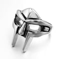 thumbnail image 2 of nipocaio 2Pcs Nordic Pagan Silver Metal Rings, Punk Retro Stainless Steel Couple Ring, 2 of 4