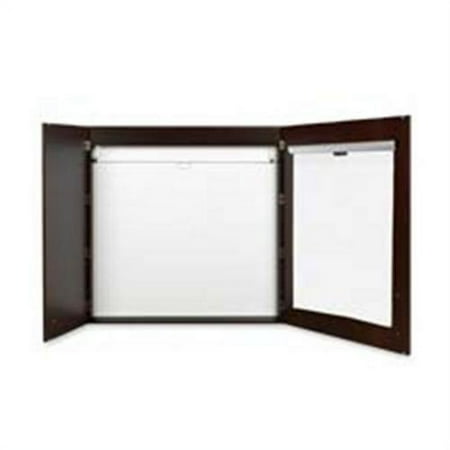 MasterVision BVCCAB01010143 Conference Cabinet Magnetic Dry Erase 48x48 in. Ebony