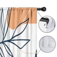 thumbnail image 4 of Blackout Kids Curtains,Orange Boho Abstract and Plant Pattern Childrens Insulated Curtains Set Of 2,Bedroom Essentials,Toddler Room Decor 42x84in(106x213cm), 4 of 5