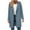 Blue, variant on Womens Wool Blend Pea Coat Fashion Fall Winter Dressy Long Sleeve Knee-Length Overcoat Single Breasted Trench Jackets with Hood Coffee M