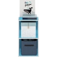 Easy Assembly 5-Cube Bookshelf, Reversible Bookcase, Book Shelf, for ...
