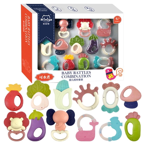 Juguetes Para Bebés, Sonajero Para Bebés, Juguetes Para La Dentición, Mordedores Con Textura Multisuperficie, Juguetes Para Bebés Recién Nacidos, Regalos Para Bebés Scienceny FN008326-03