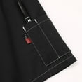thumbnail image 7 of YONGHS Men's Women's Short Sleeve Chef Coat Button Down Jacket Restaurant Kitchen Uniform Black XL, 7 of 7