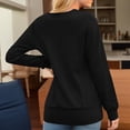 thumbnail image 5 of AKOEE Knit Sweaters Long Sleeve Tunic Tops for Women Loose Fit Square Neck Fall Winter Casual Dressy Pullovers (M, Black), 5 of 7
