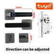 thumbnail image 2 of Door Lock, Smart Door Handle Fingerprint Password Remotely Unlock Digital Lock Tuya App Keyless Entry For Doors Smart Electronic Lock ,Easy to Install, 2 of 8