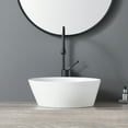 thumbnail image 6 of Bothwa Home Modern Bathroom Vessel Sink – Stylish Above-Counter White Porcelain Sink, Durable Ceramic, Easy Top-Mount Installation, 6 of 12