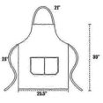 thumbnail image 2 of 12 Pack Plain Bib Aprons With 2 Pockets - Blue Unisex Commercial Apron Bulk For Kitchen Cooking Restaurant Bbq Painting Crafting, 2 of 2