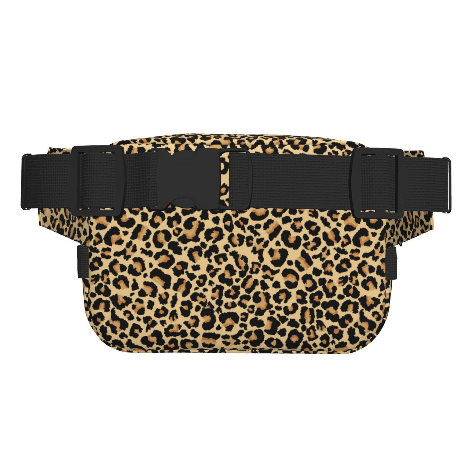 Kdxio Leopard Print Crossbody Double Layer Waist Bag Belt Bag for Unisex Fanny Pack Fashion Waist Packs for Hiking Running Shopping Traveling