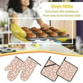 thumbnail image 5 of Sikiie Strawberry And Flowers Oven Mitts and Pot Holders, Silicone Oven Gloves, Heat Resistant Oven Mitts 4Pcs Set, 5 of 6