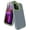 Green/Grey, variant on for iPhone 13 Pro Max Case, Dust-Proof Port Cover, Full-Body Non-Slip Silicone Rubber Covered, Military Grade Drop-Proof Shockproof Phone Case, Green/Blue