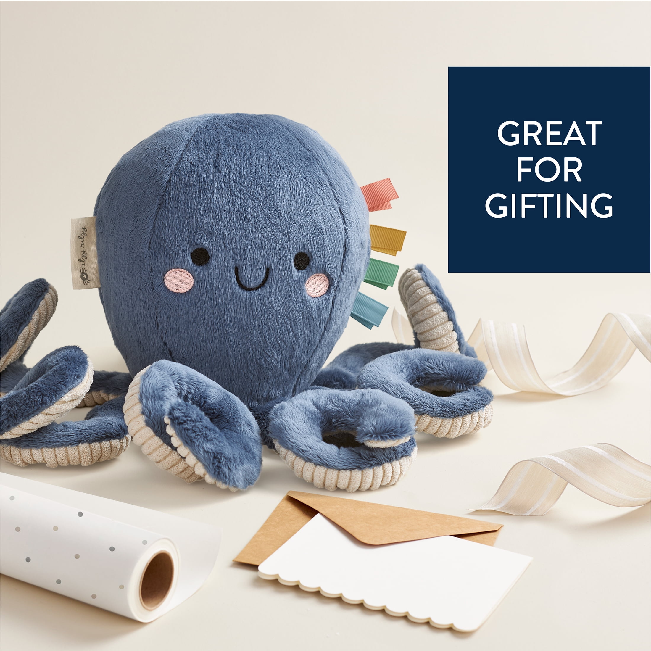 Itzy Ritzy Sweetie Snuggles™ Plush Octopus with Soft Textures and