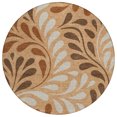 thumbnail image 2 of Addison Rugs Chantille Indoor/Outdoor Transitional Botanical Copper Machine Washable Round Rug, 8' x 8', 2 of 8